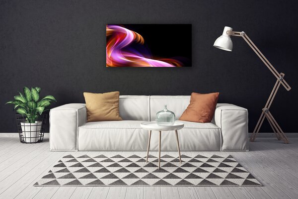 Quadro su tela Onda di arte astratta 100x50 cm
