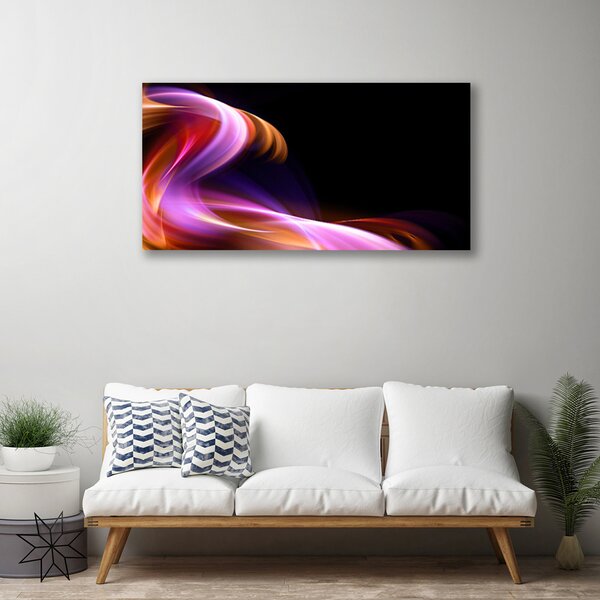 Quadro su tela Onda di arte astratta 100x50 cm