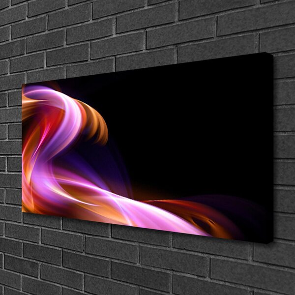 Quadro su tela Onda di arte astratta 100x50 cm