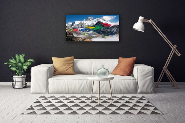 Quadro su tela Paesaggio di montagne 100x50 cm