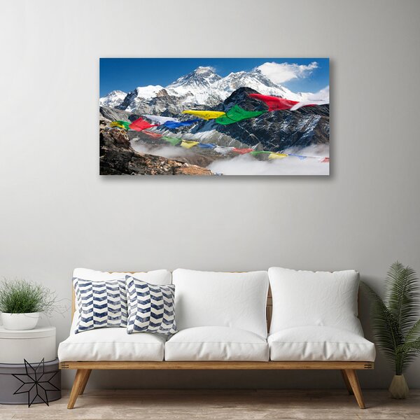 Quadro su tela Paesaggio di montagne 100x50 cm