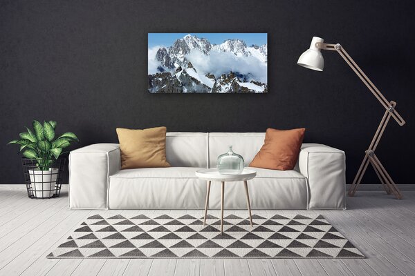 Quadro su tela Paesaggio di montagne 100x50 cm