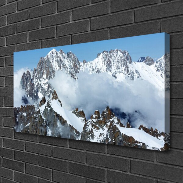 Quadro su tela Paesaggio di montagne 100x50 cm