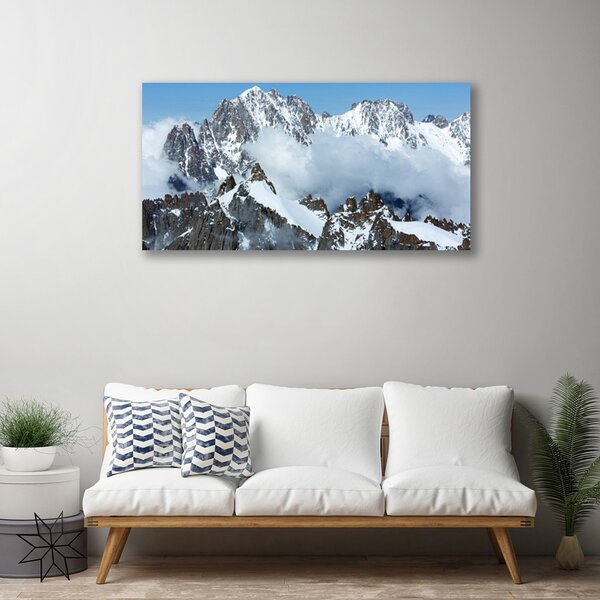 Quadro su tela Paesaggio di montagne 100x50 cm