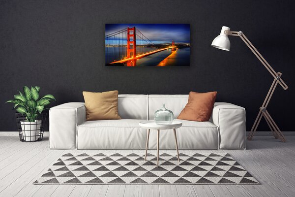 Quadro su tela Architettura del ponte 100x50 cm