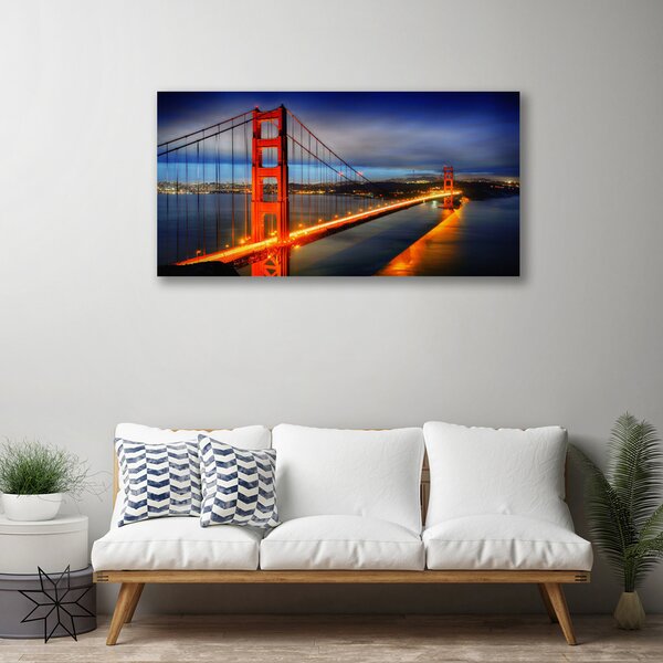 Quadro su tela Architettura del ponte 100x50 cm