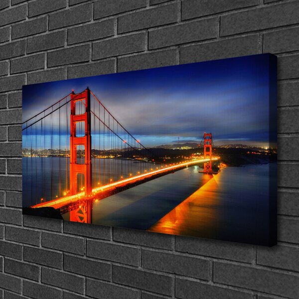 Quadro su tela Architettura del ponte 100x50 cm