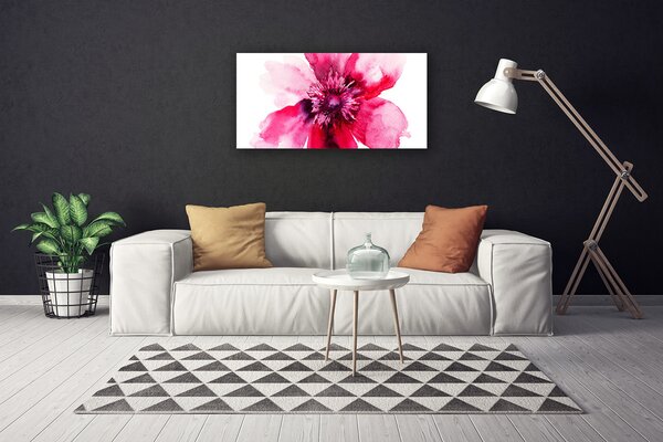 Quadro su tela Fiore Sul Muro 100x50 cm