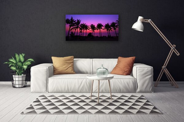 Quadro su tela Paesaggio delle palme 100x50 cm