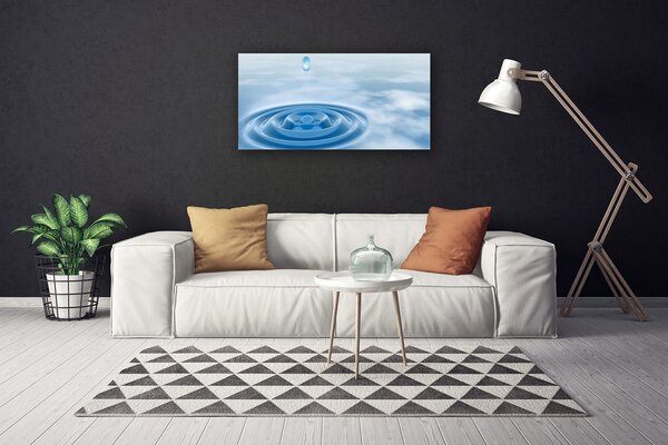 Stampa quadro su tela Acqua Art 100x50 cm