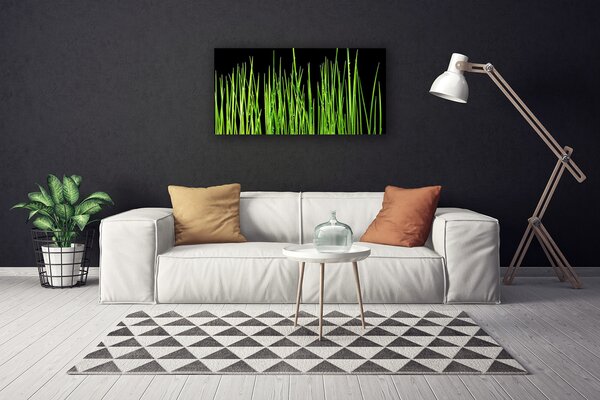 Quadro su tela L'erba La pianta 100x50 cm