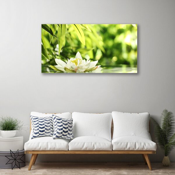 Quadro su tela Foglie di fiori 100x50 cm