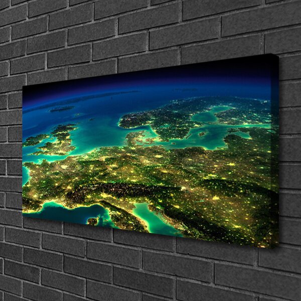 Quadro su tela Grafica di astrazione 100x50 cm