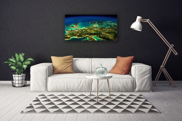 Quadro su tela Grafica di astrazione 100x50 cm