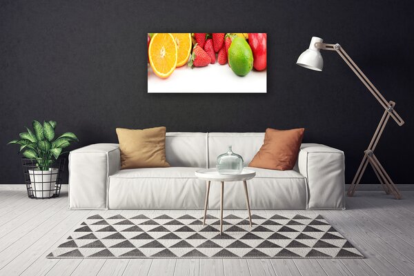 Quadro su tela Frutta da cucina 100x50 cm