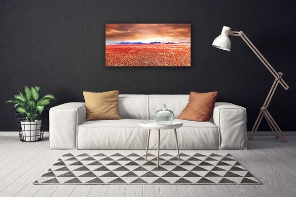 Quadro su tela Paesaggio di sabbia del deserto 100x50 cm
