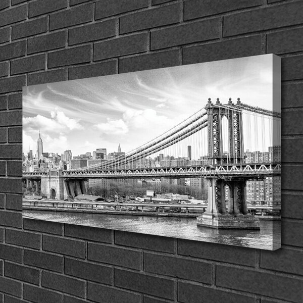 Foto quadro su tela Architettura del ponte 100x50 cm