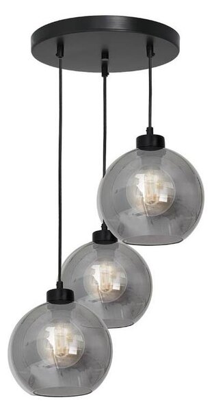 Lampadario su filo SOFIA 3xE27/60W/230V nero