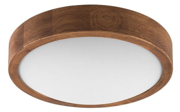 Brilagi - Plafoniera LED CARVALHO SLIM 1xE27/60W/230V quercia ciliegio diametro 27 cm