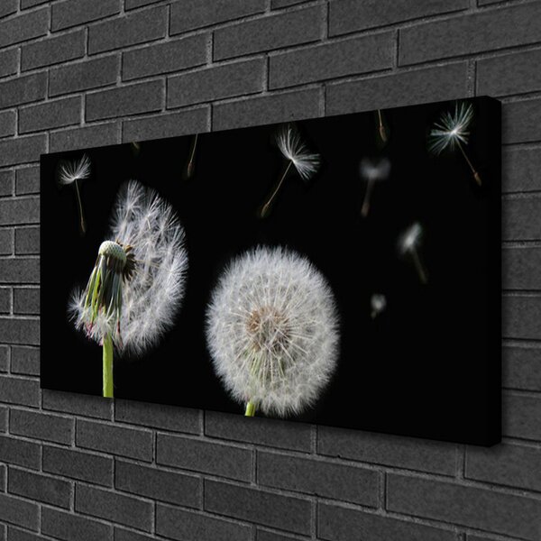 Quadro su tela Dente di leone 100x50 cm