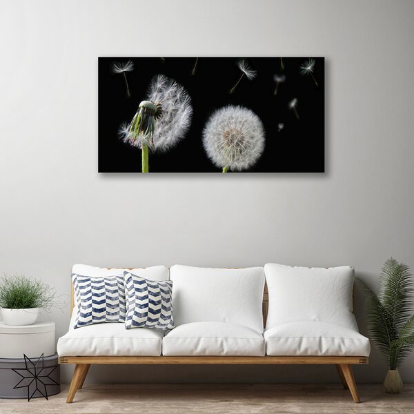 Quadro su tela Dente di leone 100x50 cm