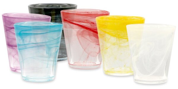 Kosmo Bicchiere Acqua 28 Cl Set 6 Pz In Vetro Multicolore