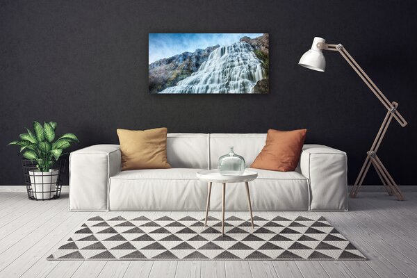 Quadro su tela Cascata della natura 100x50 cm