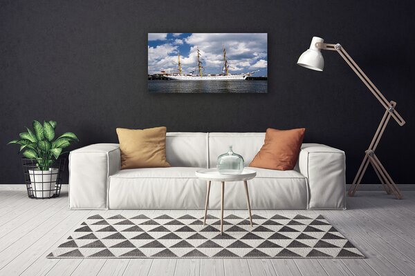 Quadro su tela Barca, acqua, paesaggio 100x50 cm