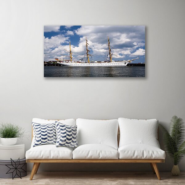 Quadro su tela Barca, acqua, paesaggio 100x50 cm