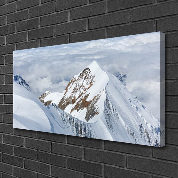 Quadro su tela Paesaggio di montagne 100x50 cm