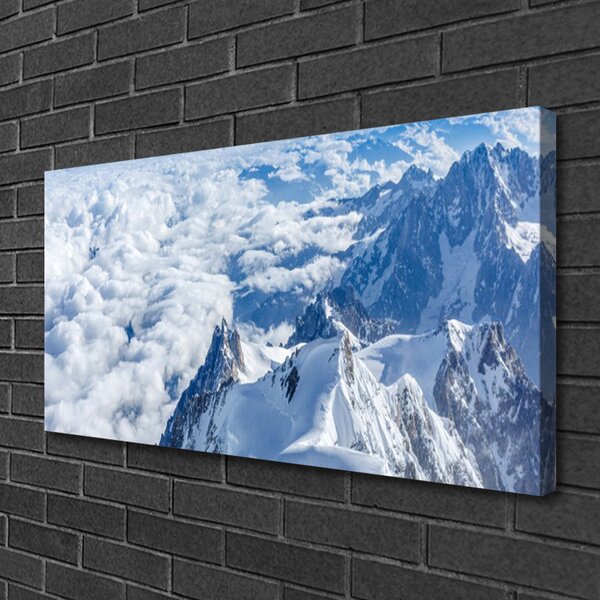 Quadro su tela Paesaggio di montagne 100x50 cm