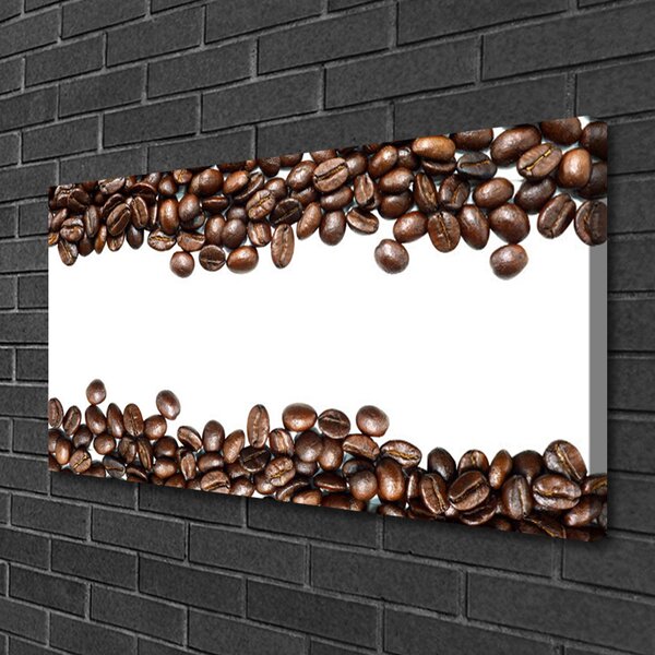 Quadro su tela Cucina in chicchi di caffè 100x50 cm