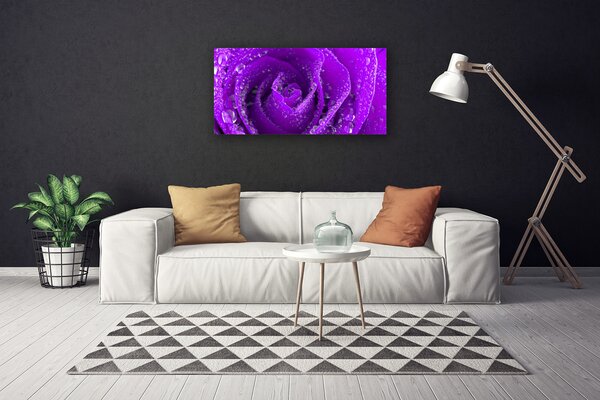 Quadro su tela Pianta di fiori di rosa 100x50 cm