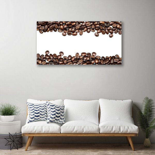 Quadro su tela Cucina in chicchi di caffè 100x50 cm