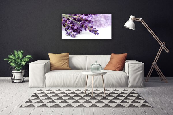 Quadro su tela Fiori Sul Muro 100x50 cm