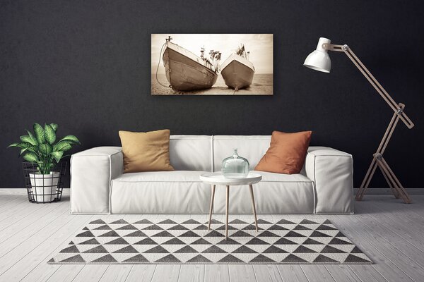 Quadro su tela Barca, acqua, paesaggio 100x50 cm