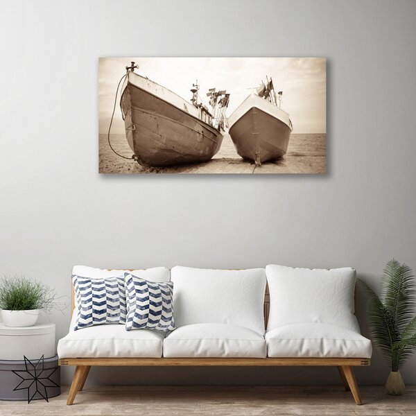 Quadro su tela Barca, acqua, paesaggio 100x50 cm