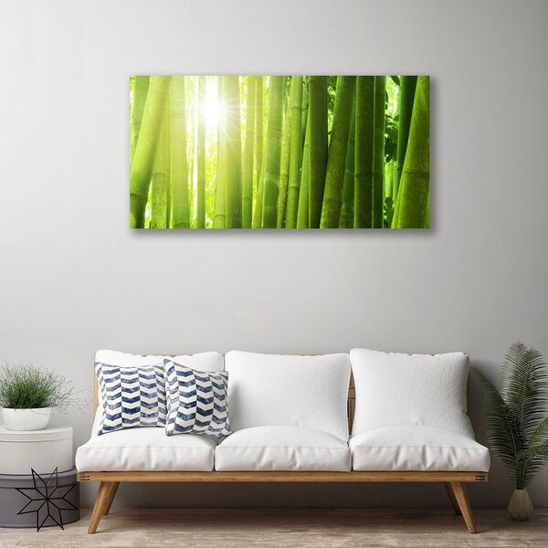 Quadro su tela La pianta di bambù 100x50 cm