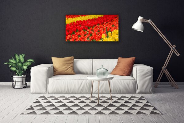 Quadro su tela Fiori di tulipani 100x50 cm