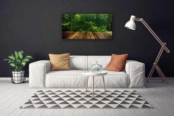Quadro stampa su tela Pianta della natura della foresta 100x50 cm