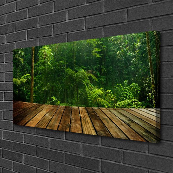 Quadro stampa su tela Pianta della natura della foresta 100x50 cm
