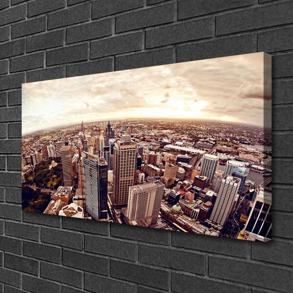 Quadro su tela Paesaggio cittadino 100x50 cm