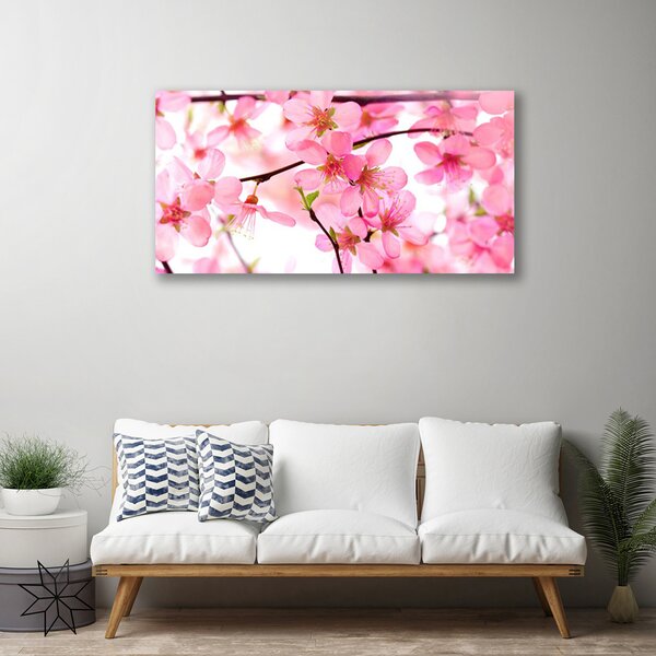 Quadro su tela I fiori della pianta 100x50 cm