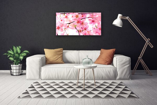 Quadro su tela I fiori della pianta 100x50 cm