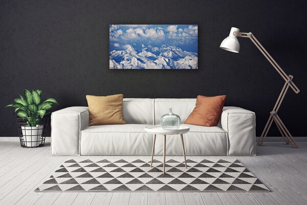 Quadro su tela Paesaggio di nuvole di montagna 100x50 cm
