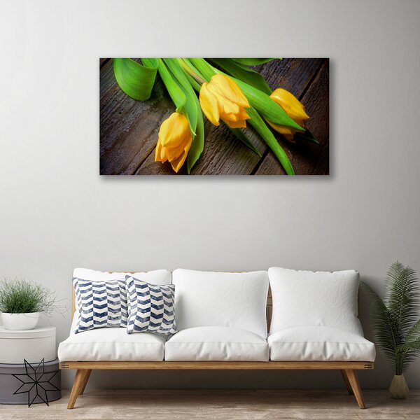 Quadro su tela Fiori di tulipani 100x50 cm