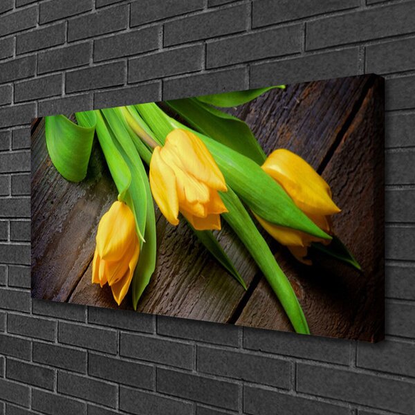 Quadro su tela Fiori di tulipani 100x50 cm
