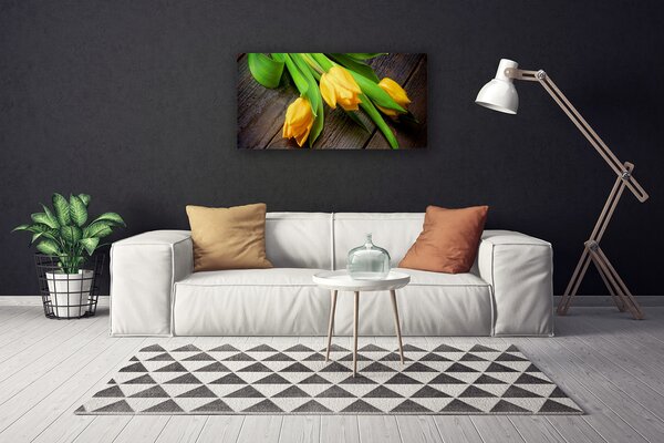 Quadro su tela Fiori di tulipani 100x50 cm