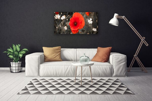 Quadro su tela I fiori della pianta 100x50 cm