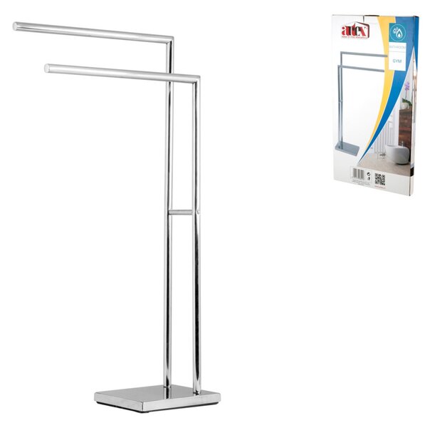 ARTEX Piantana Asciugamani Gym In Acciaio Inox Cm 40X83X18
